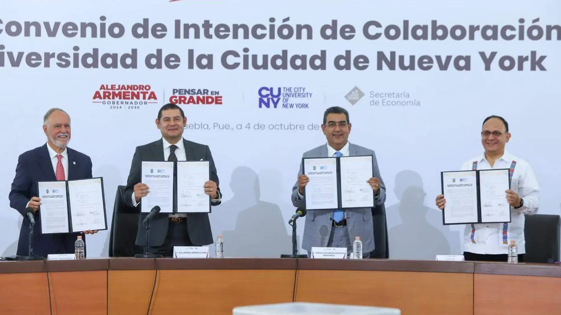 convencio de colaboracion de Gobierno de Puebla con ciudad de Nueva York